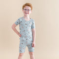 Short Sleeve Pajamas in Mallard Duck