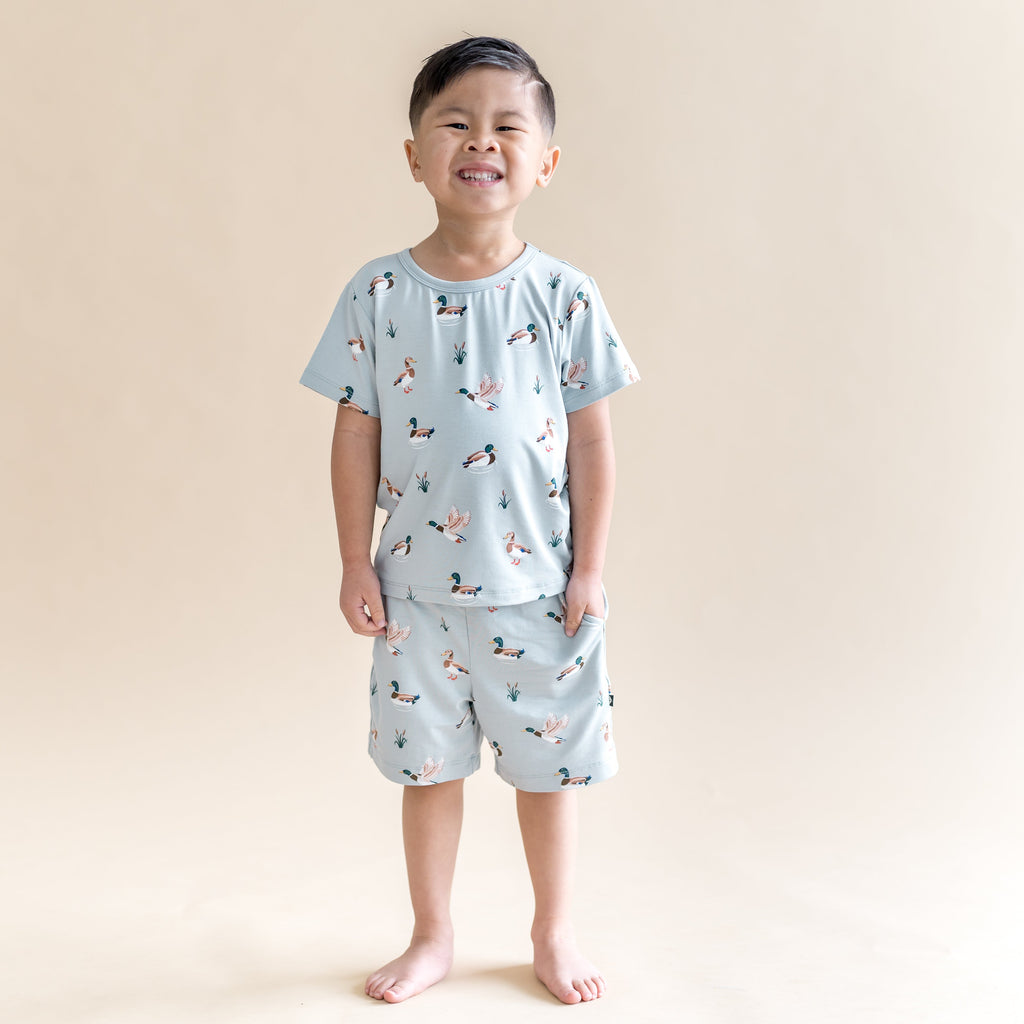 Drawstring Short in Mallard Duck