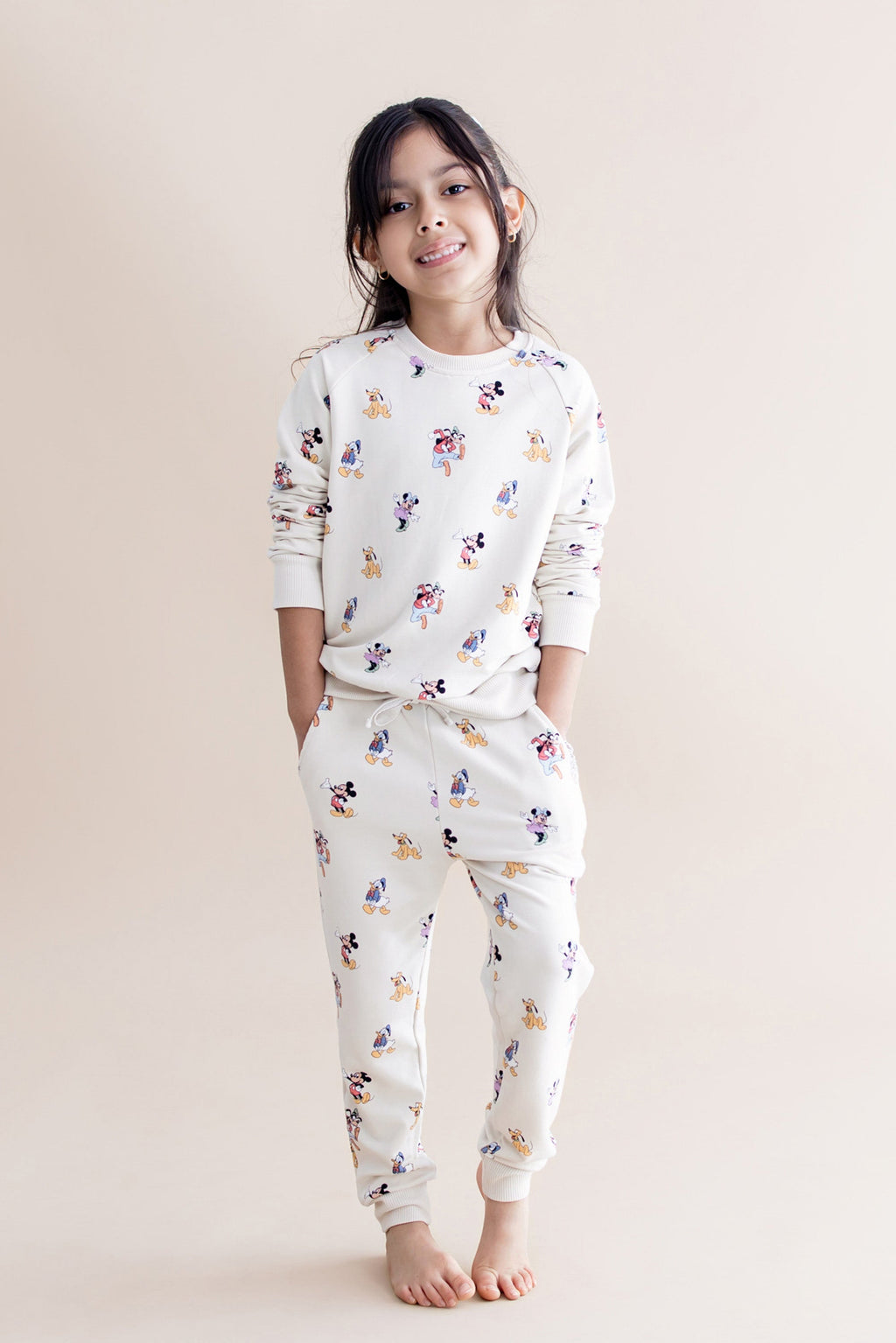 Long Sleeve Jogger Set in Mickey Mouse and Friends