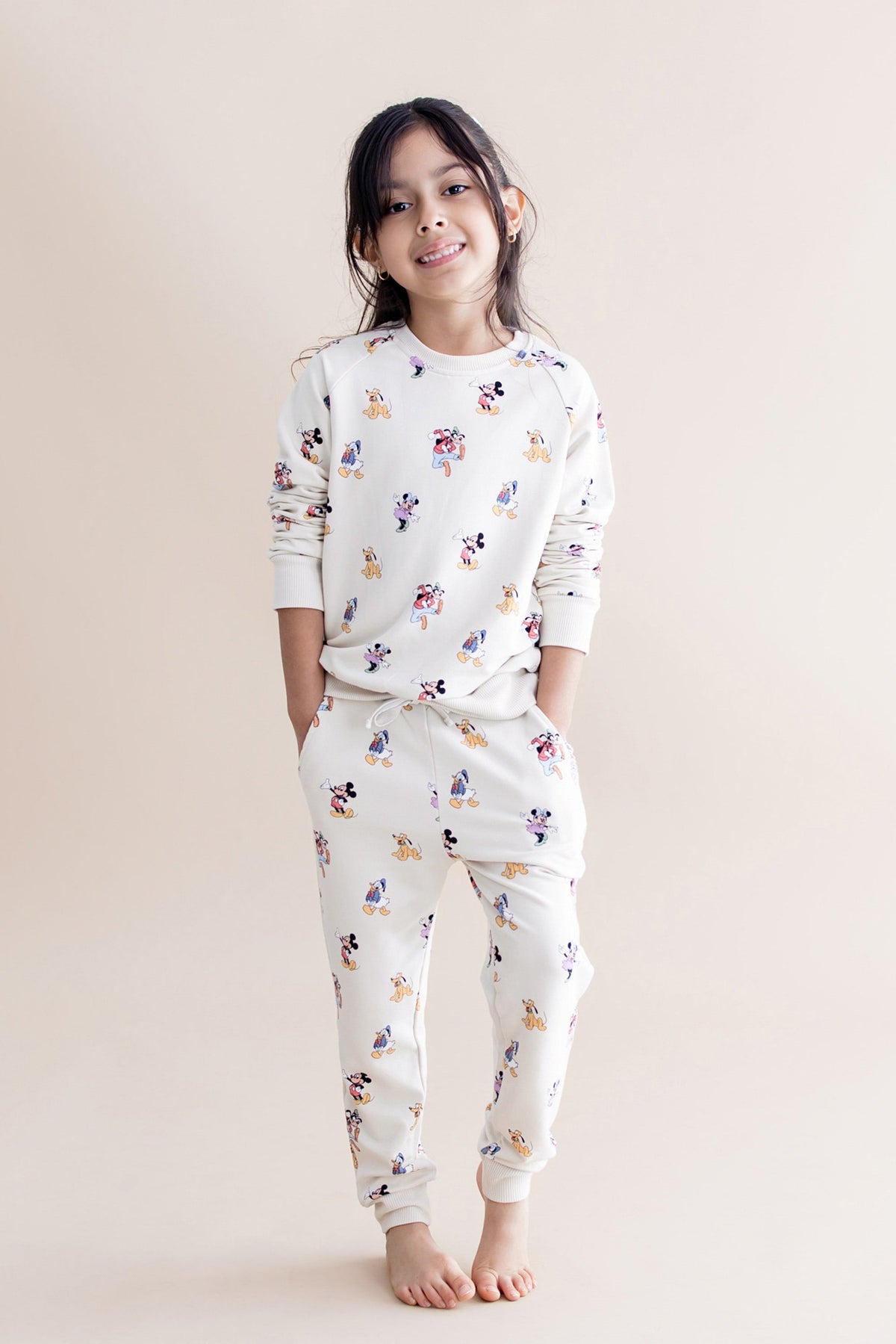 Long Sleeve Jogger Set in Mickey Mouse and Friends