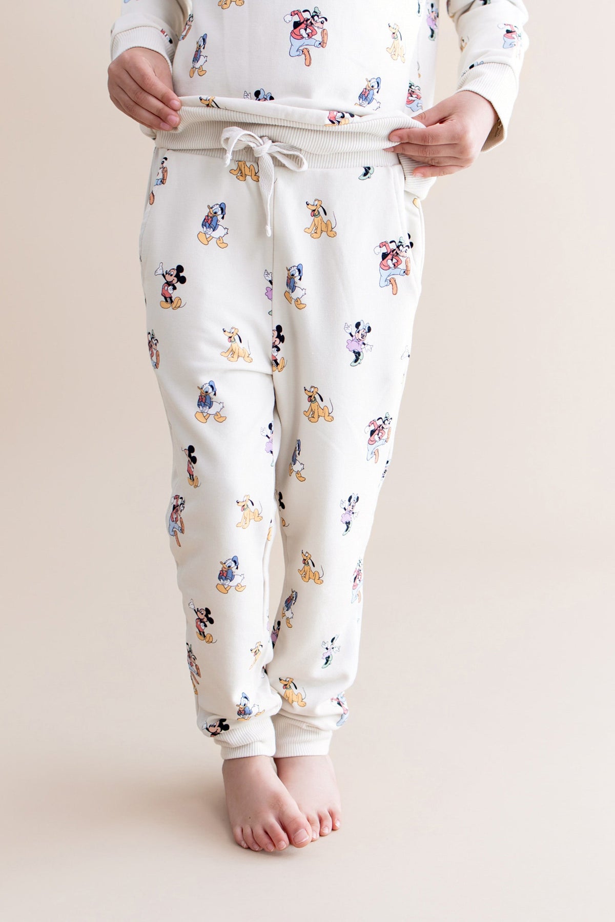 Long Sleeve Jogger Set in Mickey Mouse and Friends