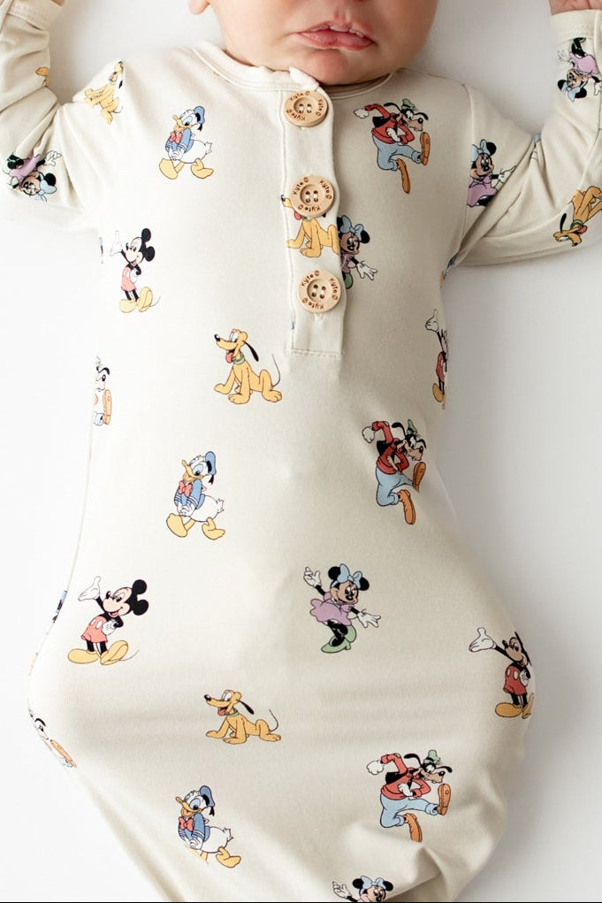 Knotted Day Gown with Hat Set in Mickey Mouse and Friends