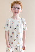 Toddler Crew Neck Tee in Mickey Mouse and Friends