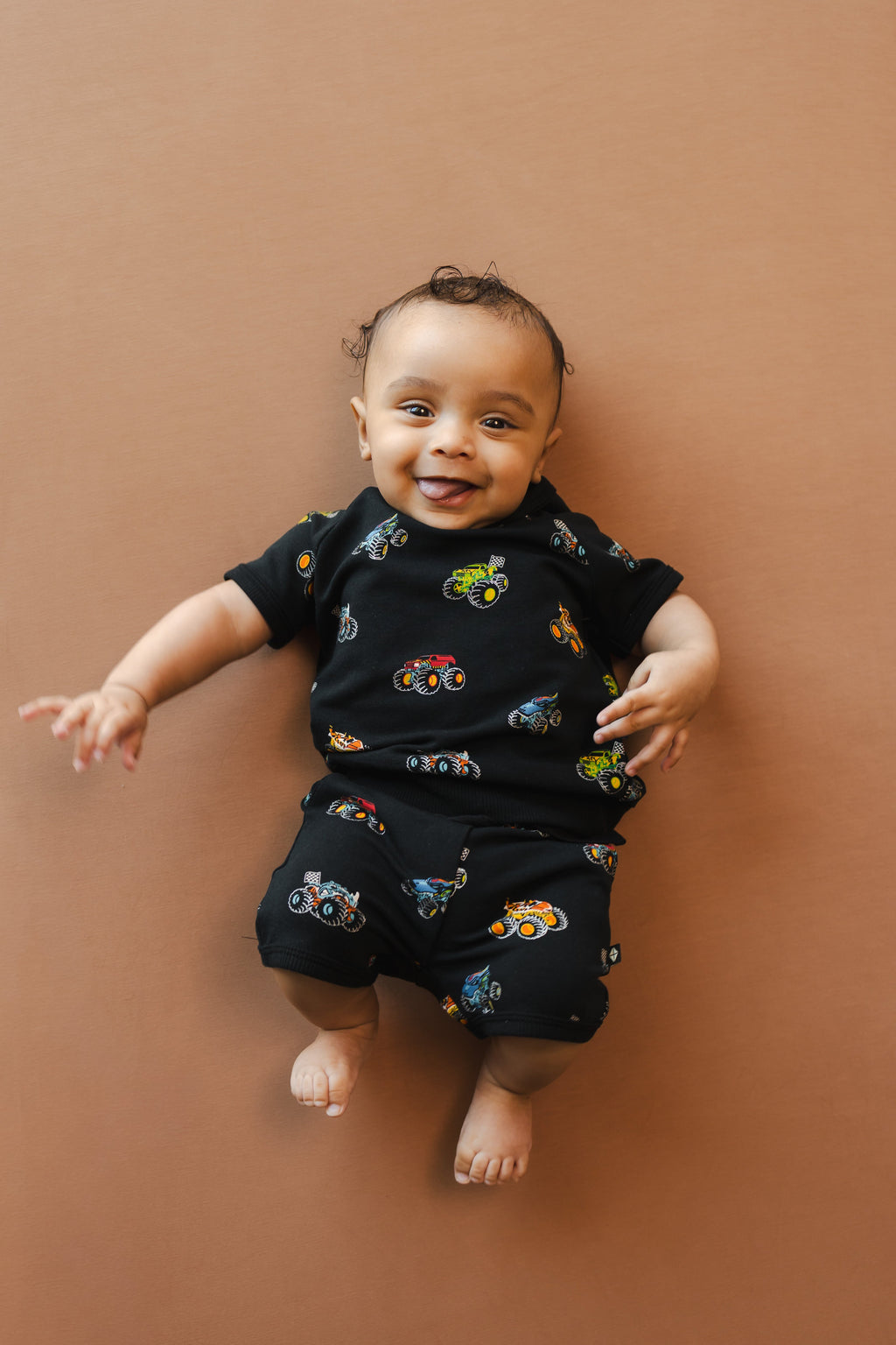 Short Sleeve Jogger Set in Monster Truck