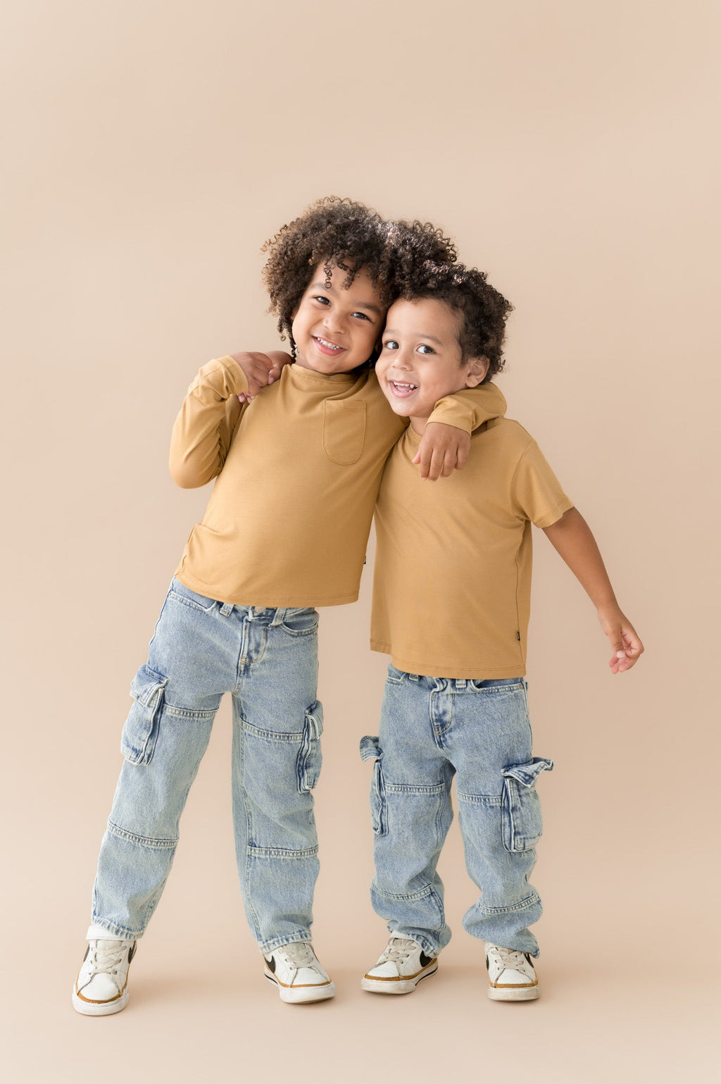 Toddler Basic Tee in Ochre