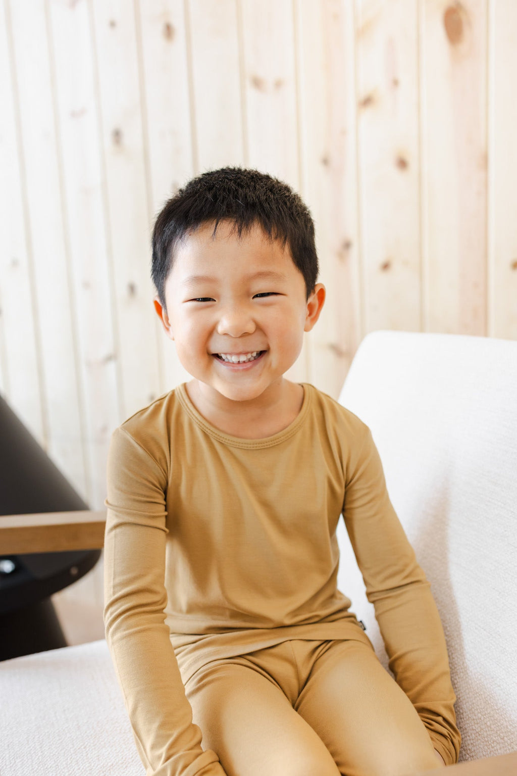 Long Sleeve Pajamas in Ochre