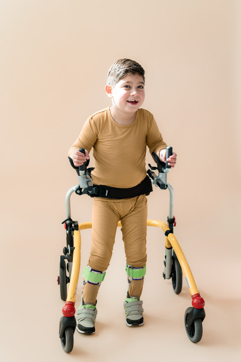 Long Sleeve Pajamas in Ochre