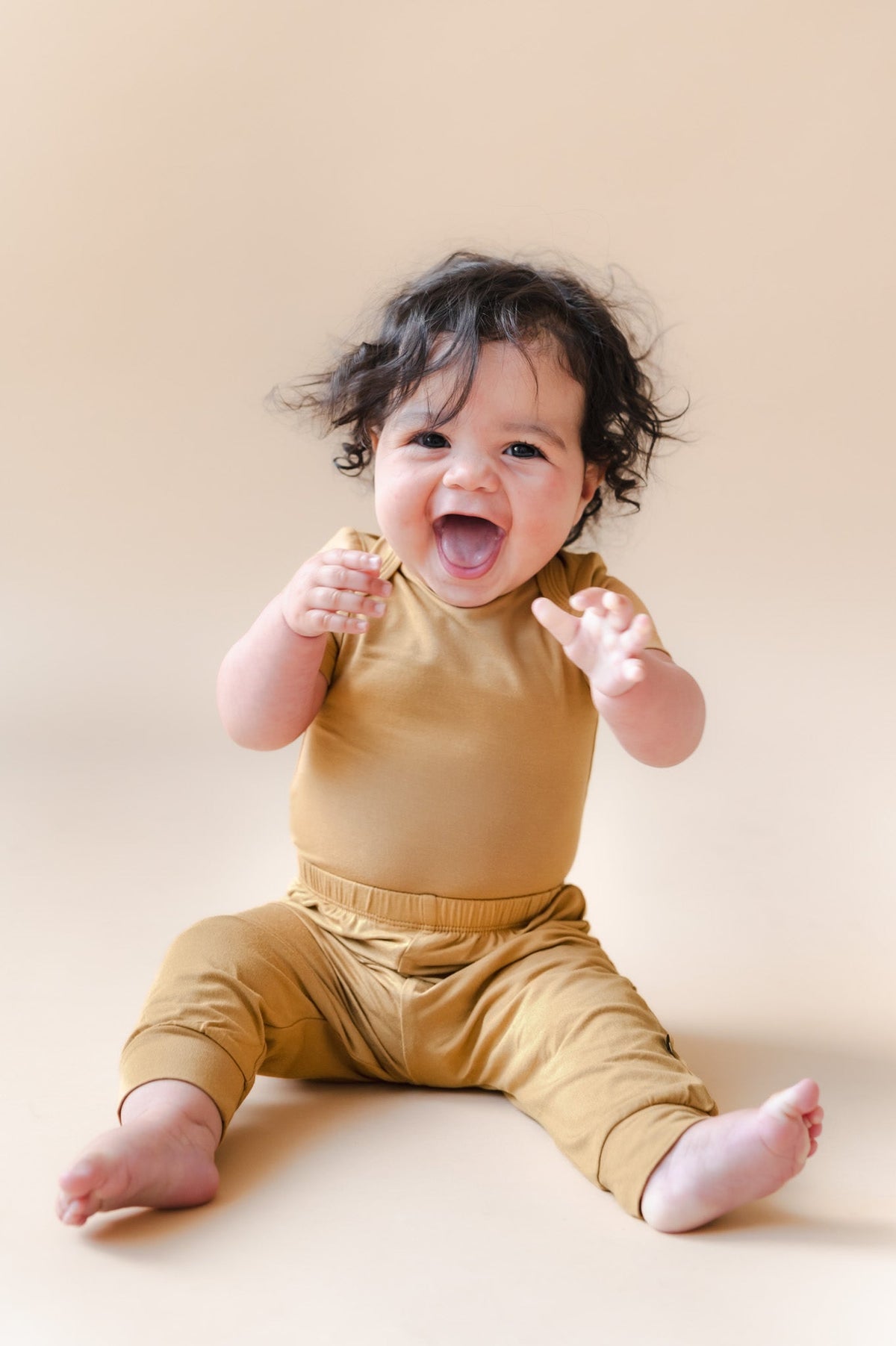 Bodysuit in Ochre