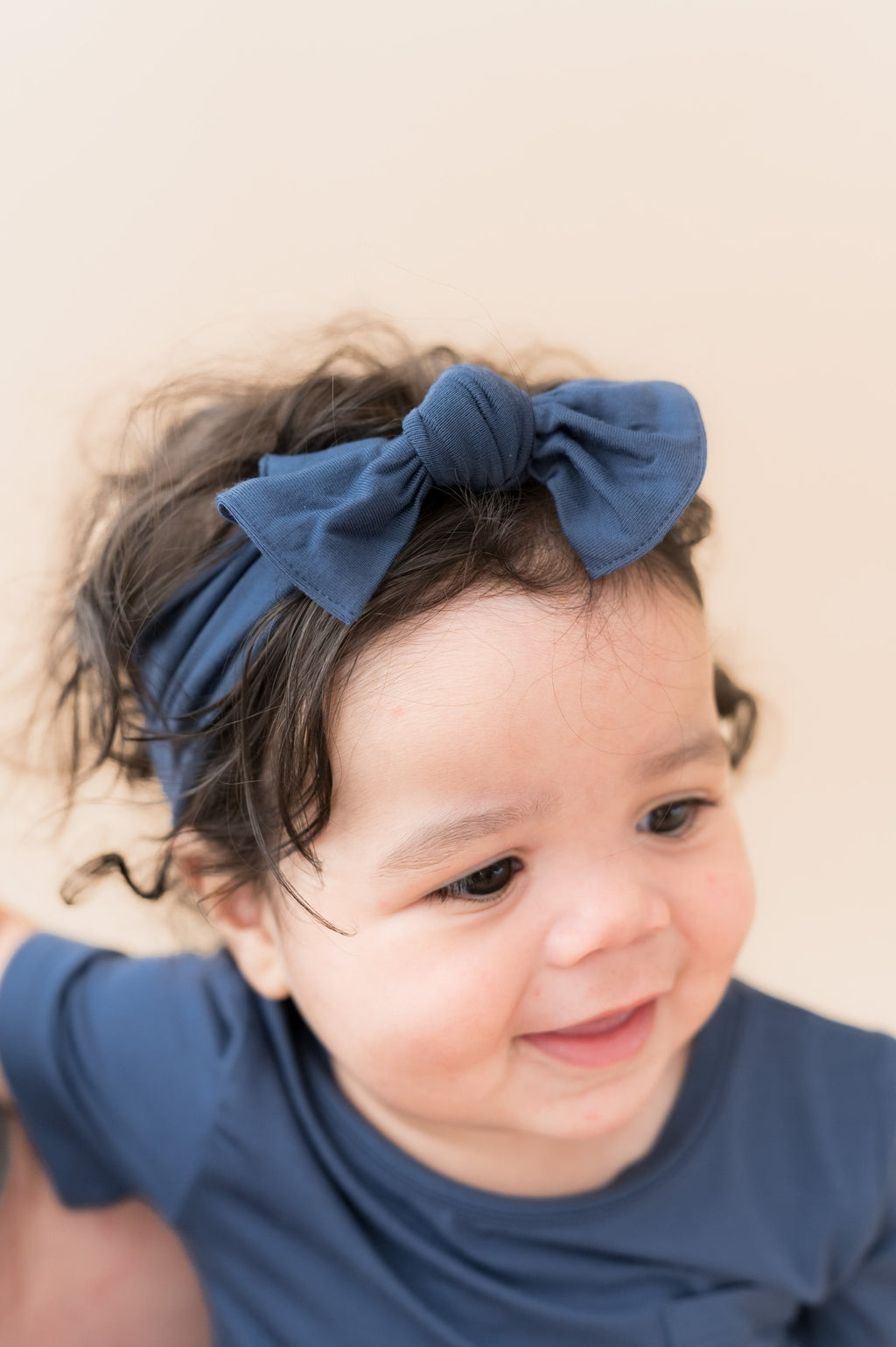 Knotted Bow Headband in Oxford