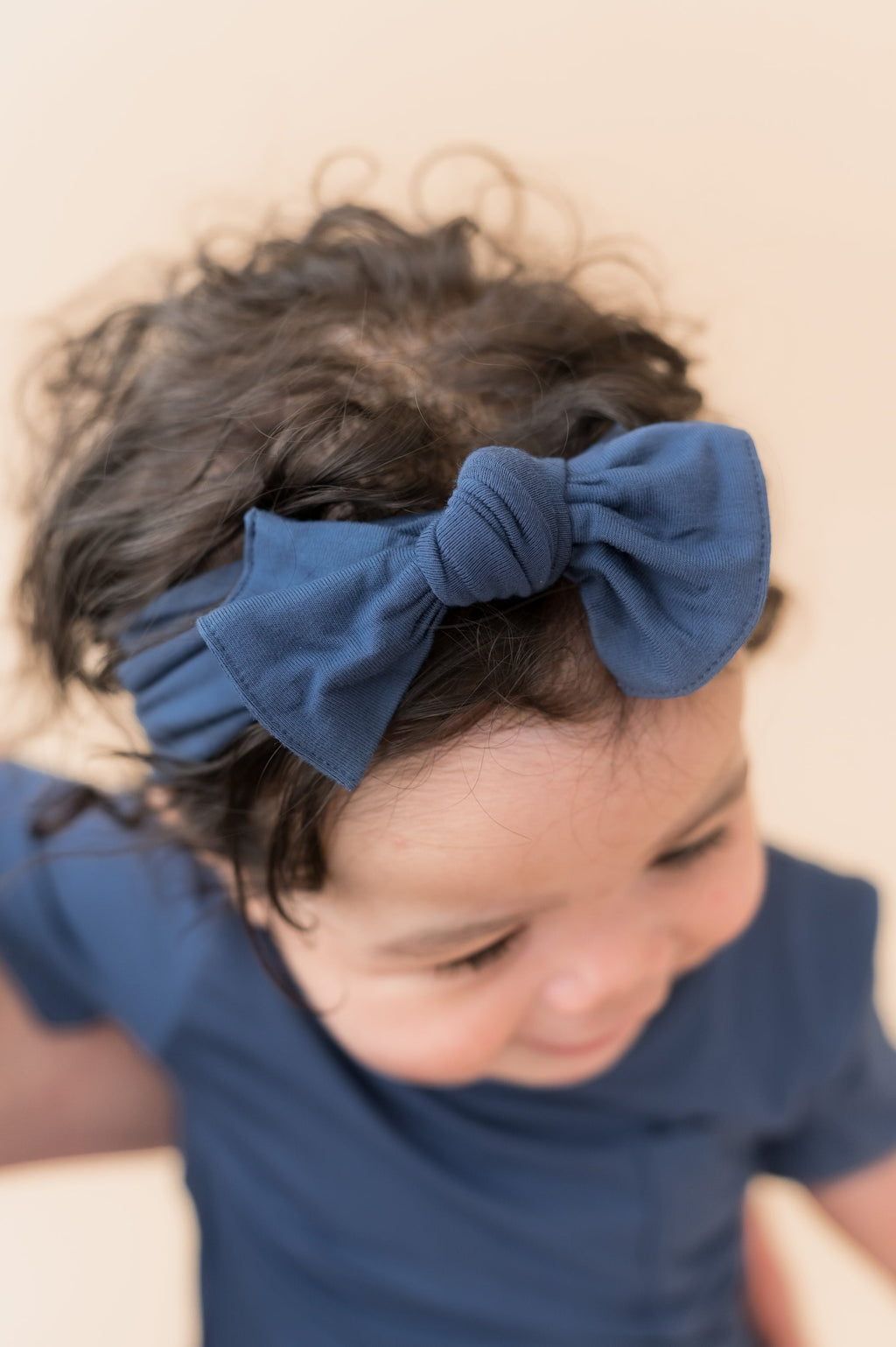 Knotted Bow Headband in Oxford