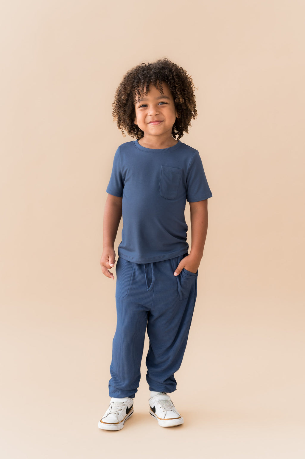 Ribbed Jogger Pant in Oxford