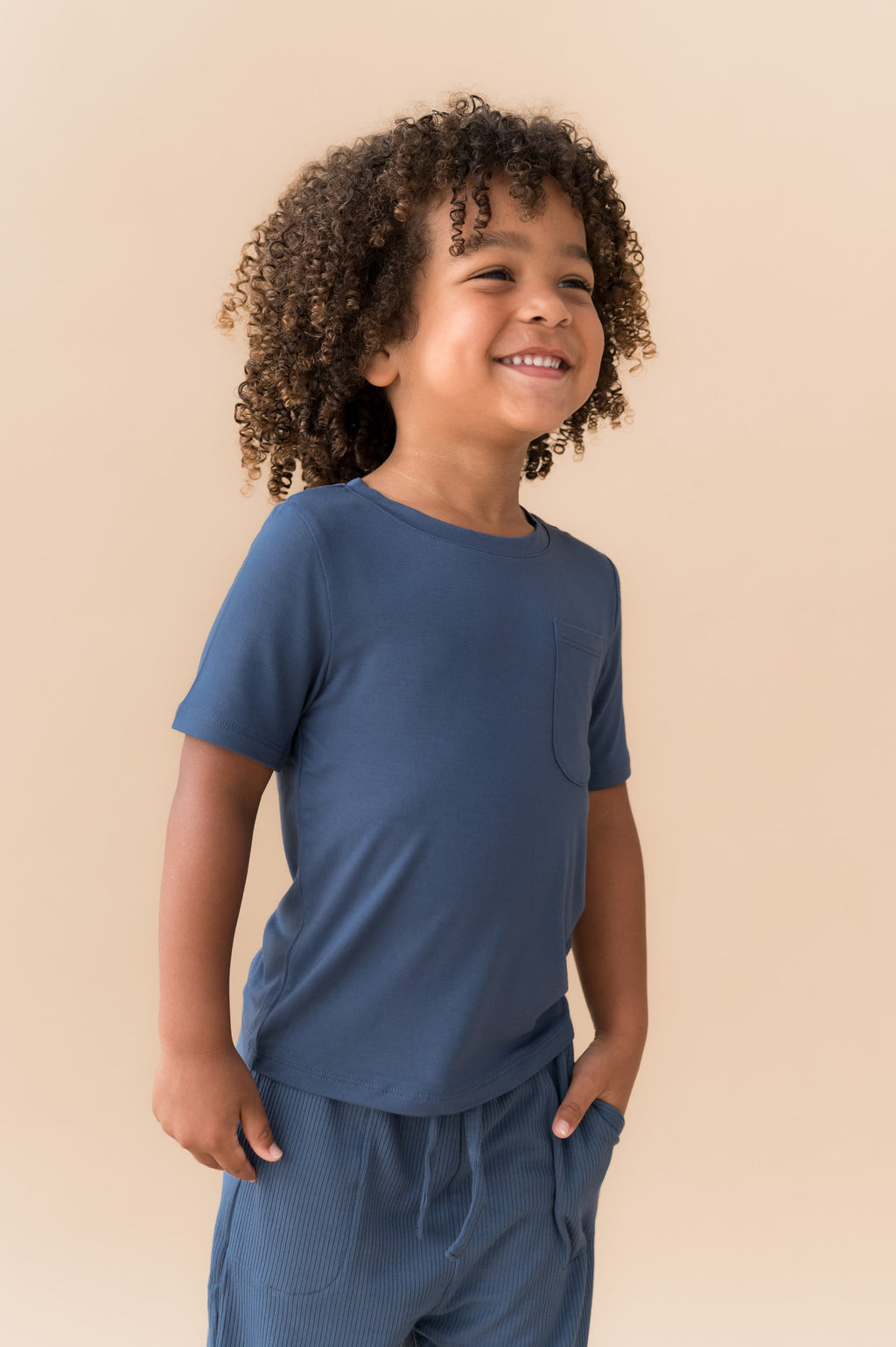 Toddler Crew Neck Tee in Oxford