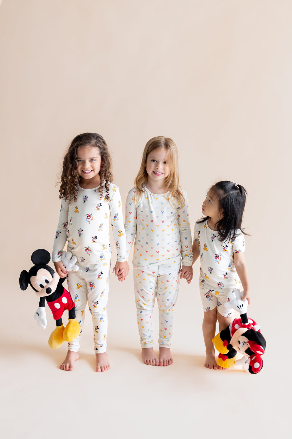 Long Sleeve Pajamas in Pastel Mickey Mouse