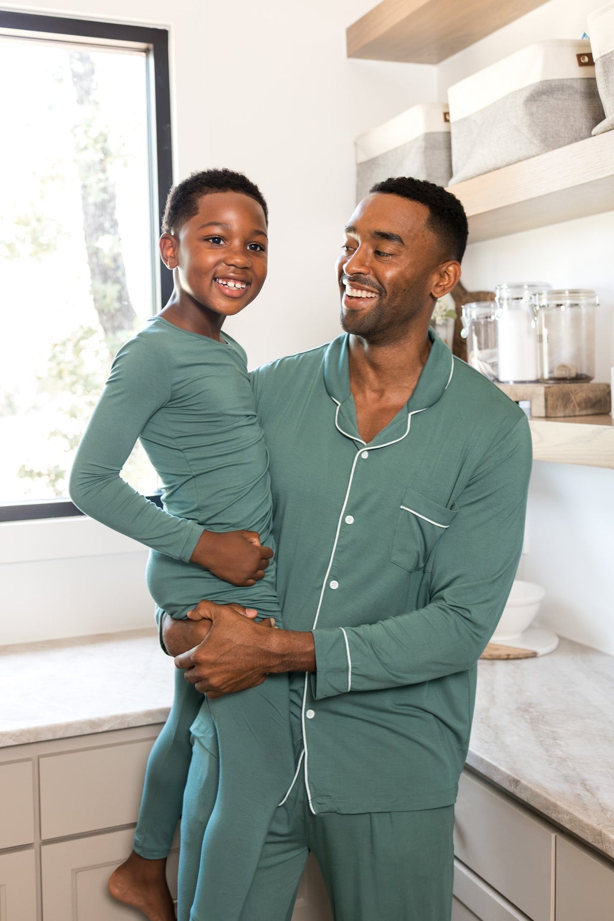 Long Sleeve Pajamas in Pine