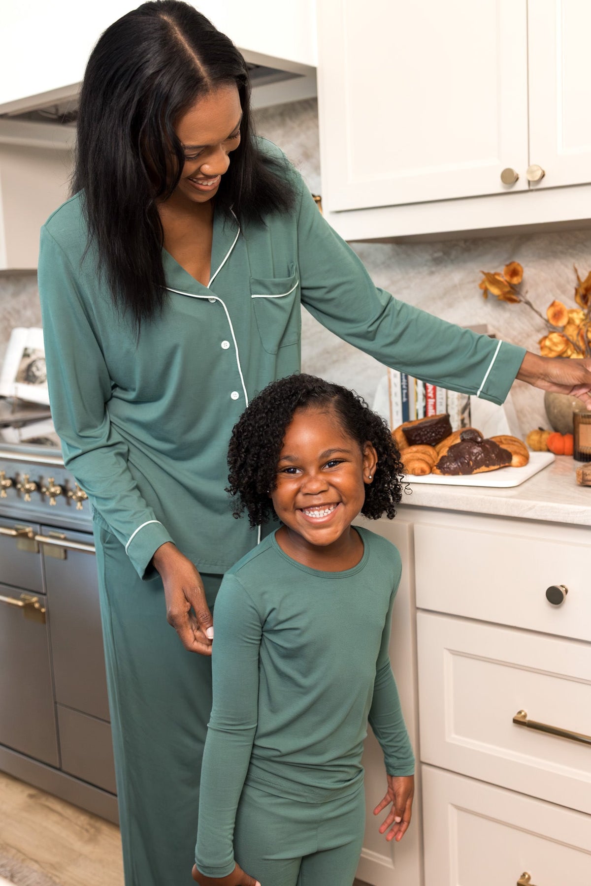 Long Sleeve Pajamas in Pine
