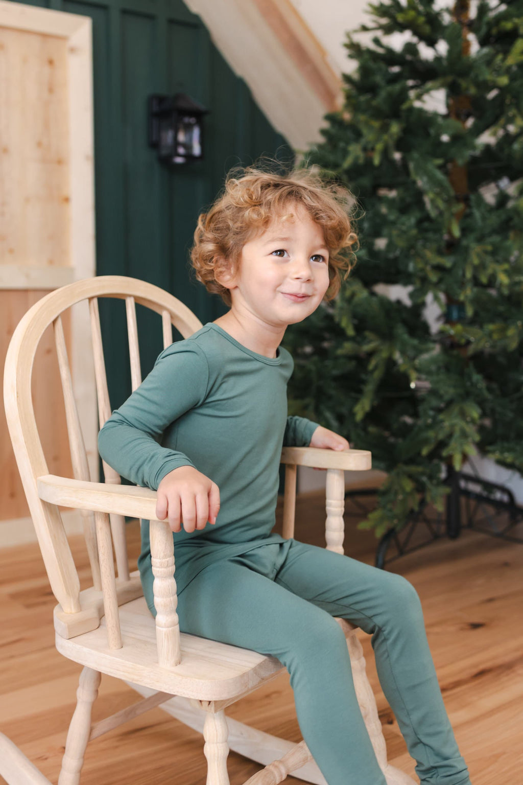 Long Sleeve Pajamas in Pine