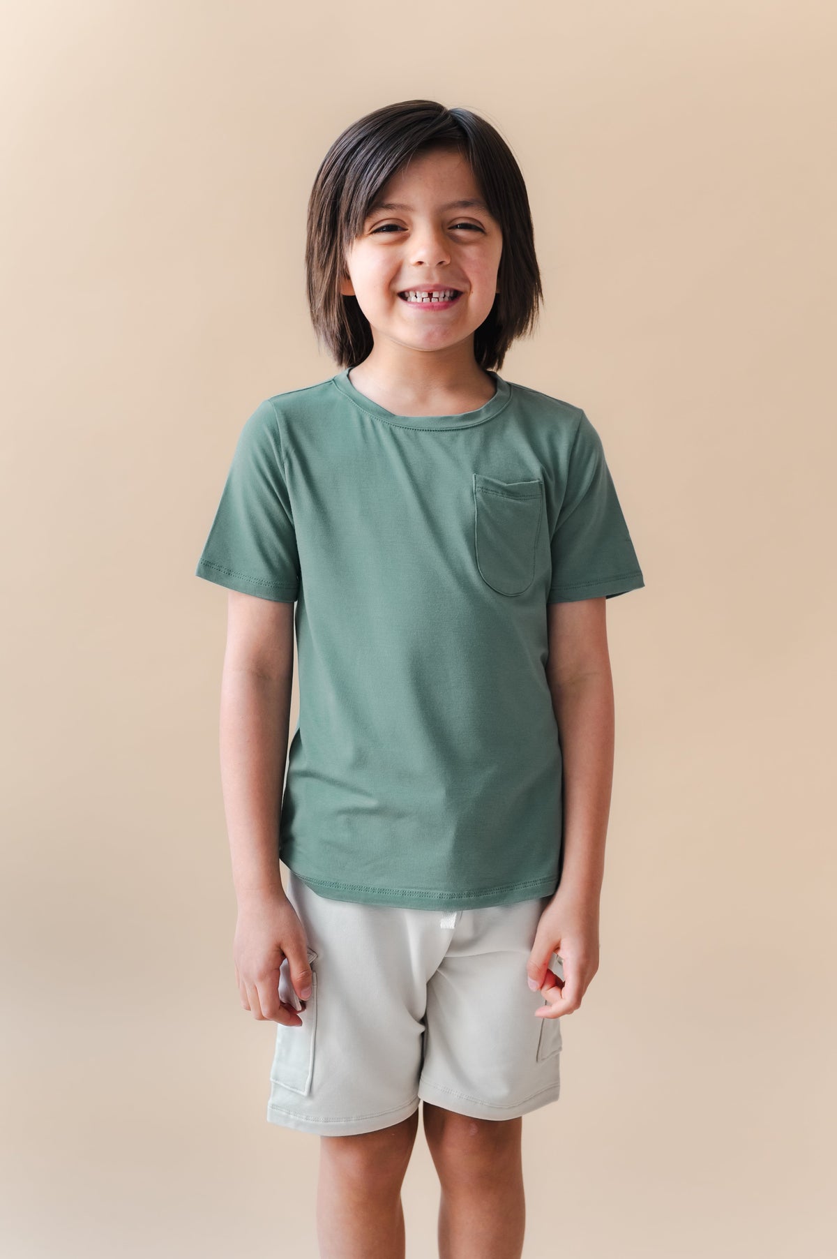Toddler Crew Neck Tee in Pine