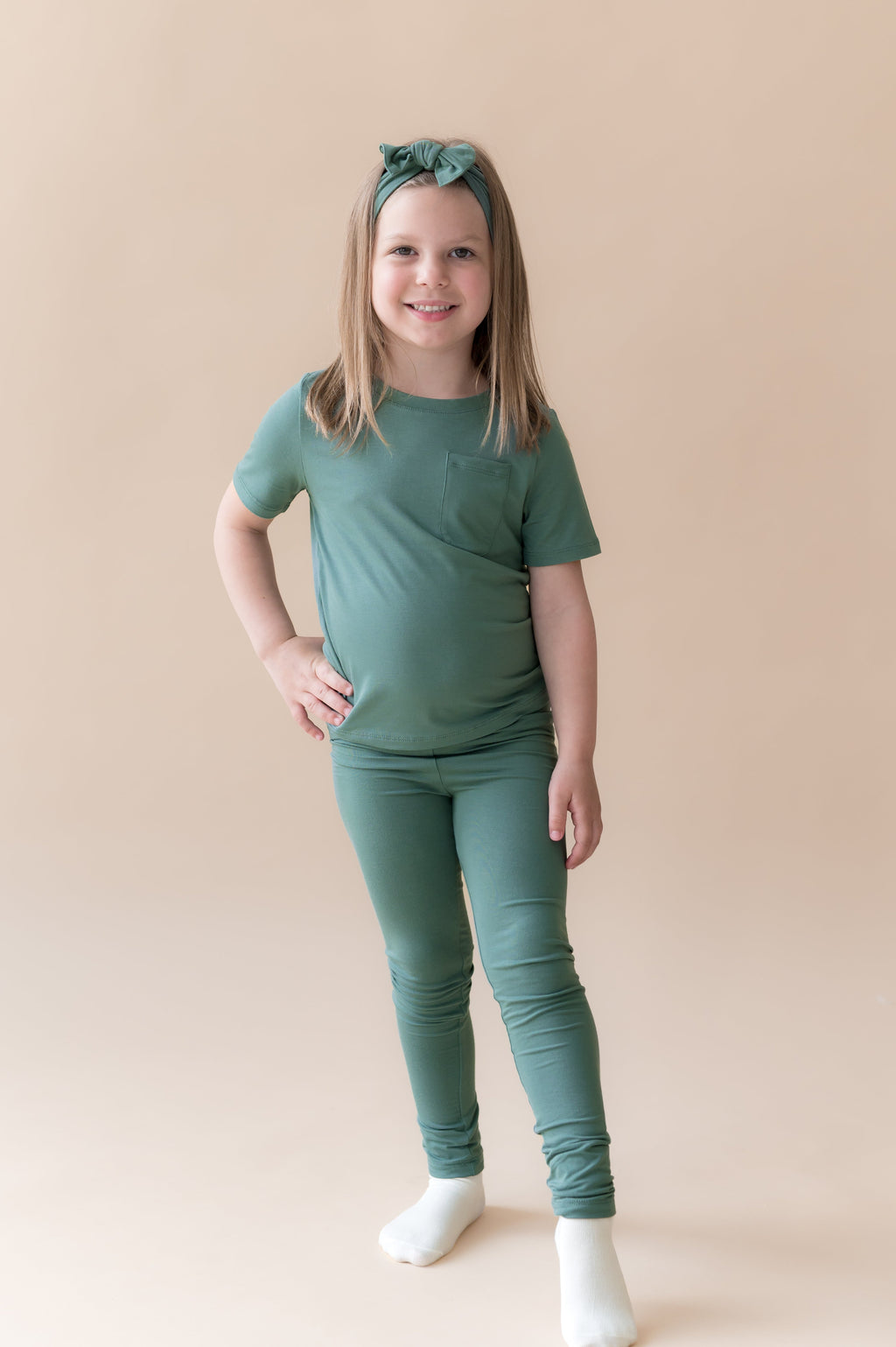 Toddler Leggings in Pine