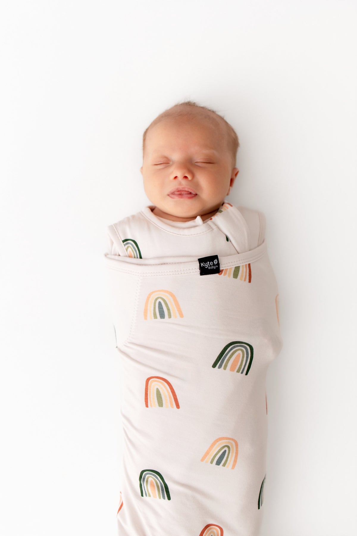 Sleep Bag Swaddler in Retro Rainbow 1.0
