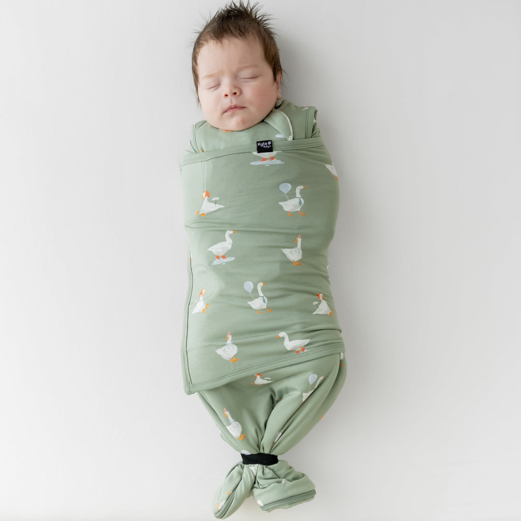 Sleep Bag Swaddler in Silly Goose 1.0