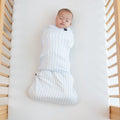 Sleep Bag Swaddler in Small Mist Stripe 1.0