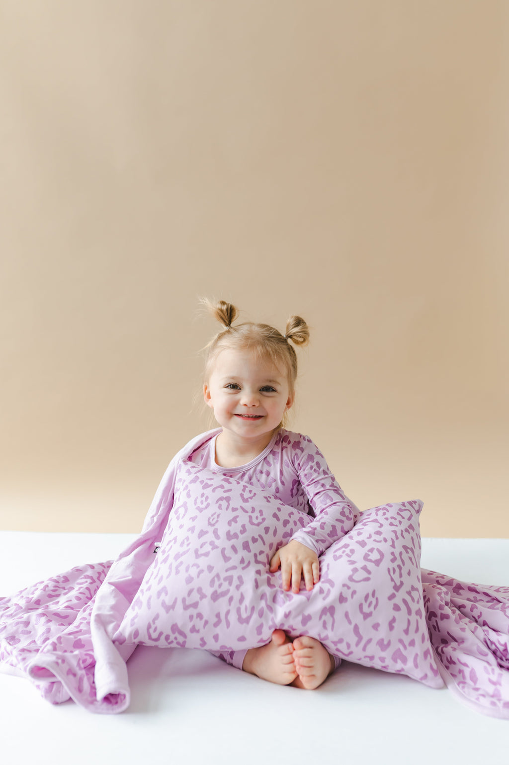 Toddler Pillowcase in Thistle Leopard