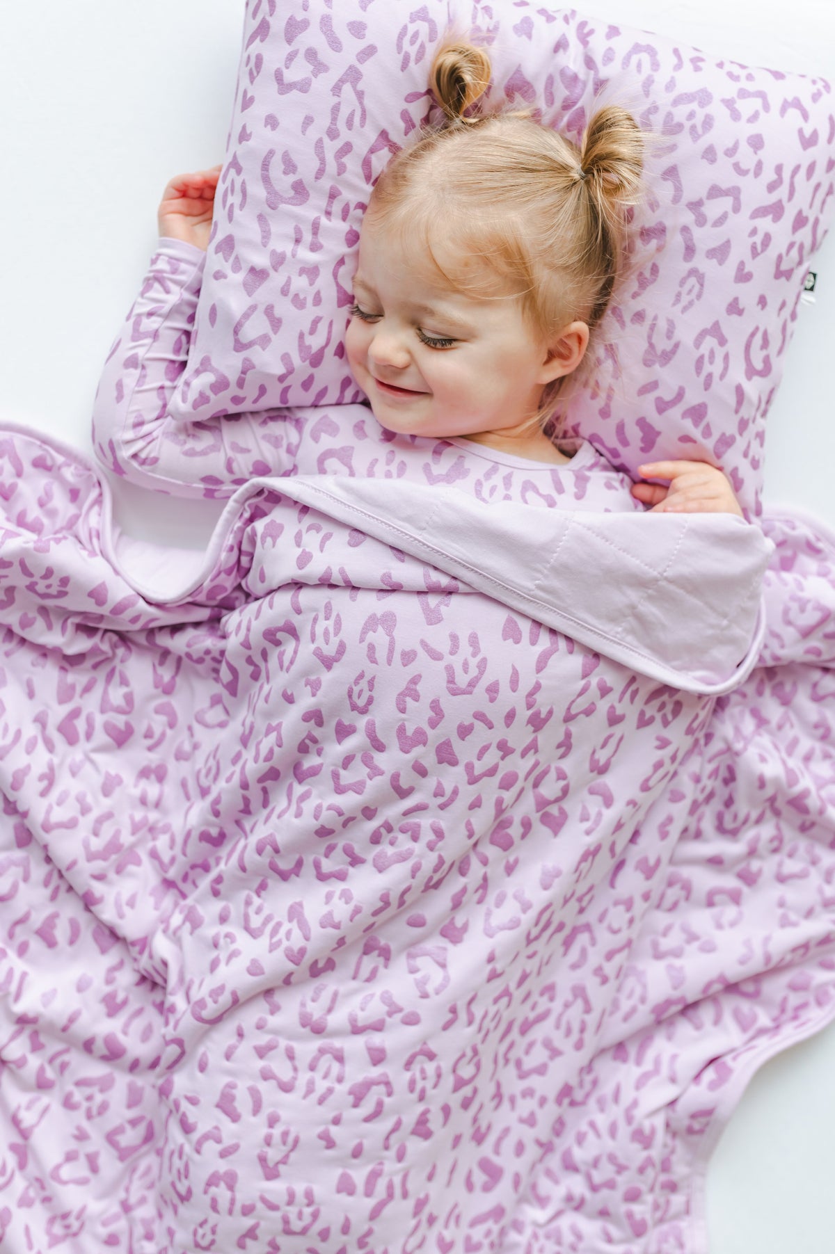 Toddler Pillowcase in Thistle Leopard