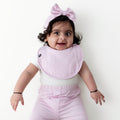 Cushy Bib in Thistle