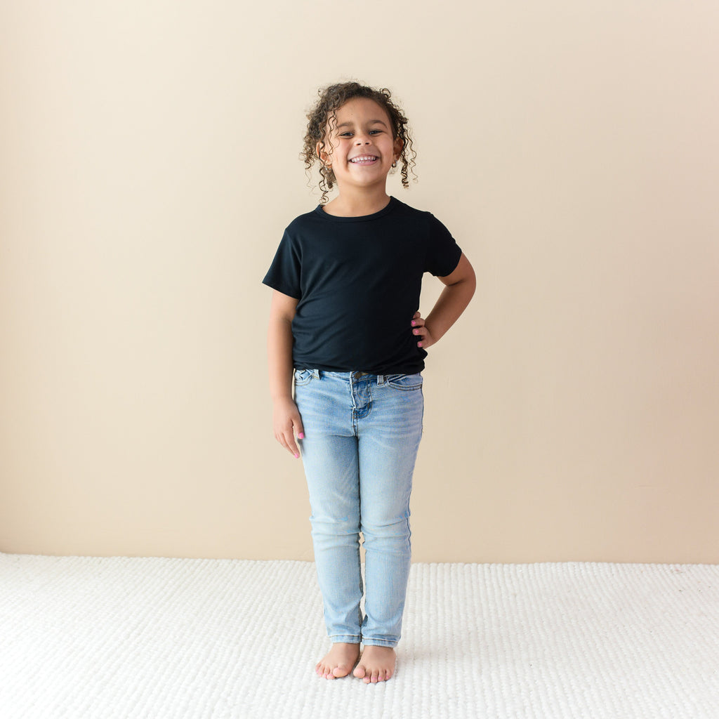 Toddler Basic Tee in Midnight