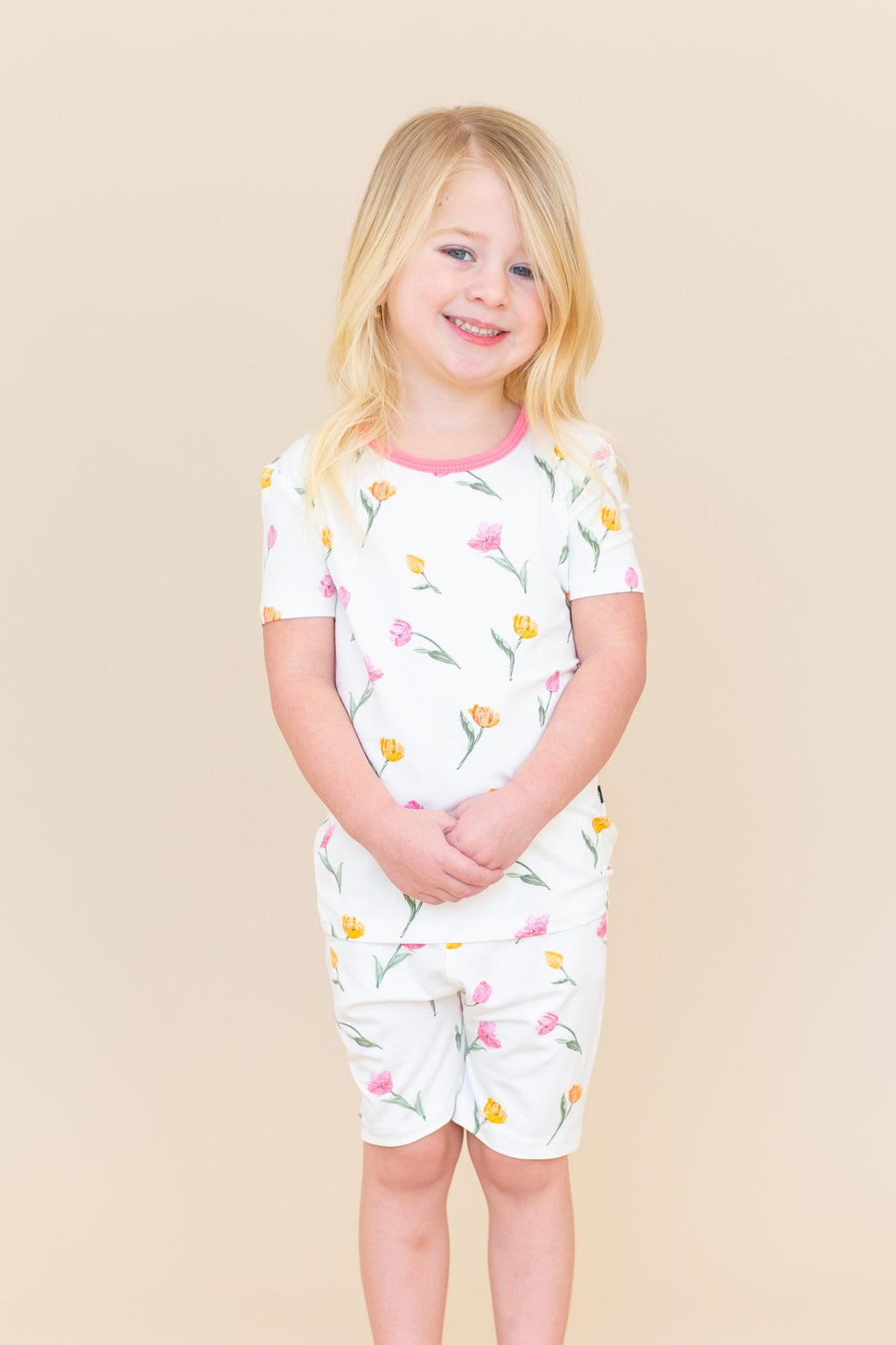 Short Sleeve Pajamas in Tulip