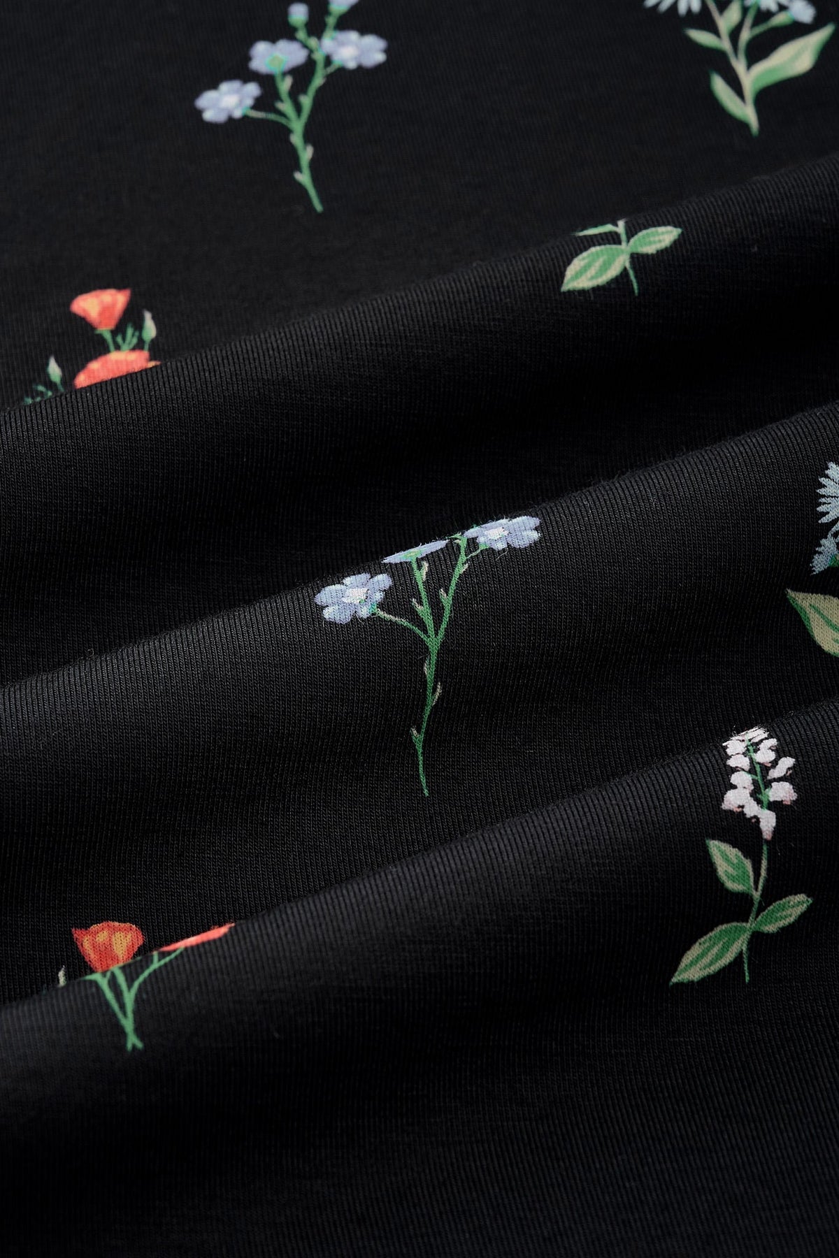Toddler Biker Short Set in Midnight Wildflower