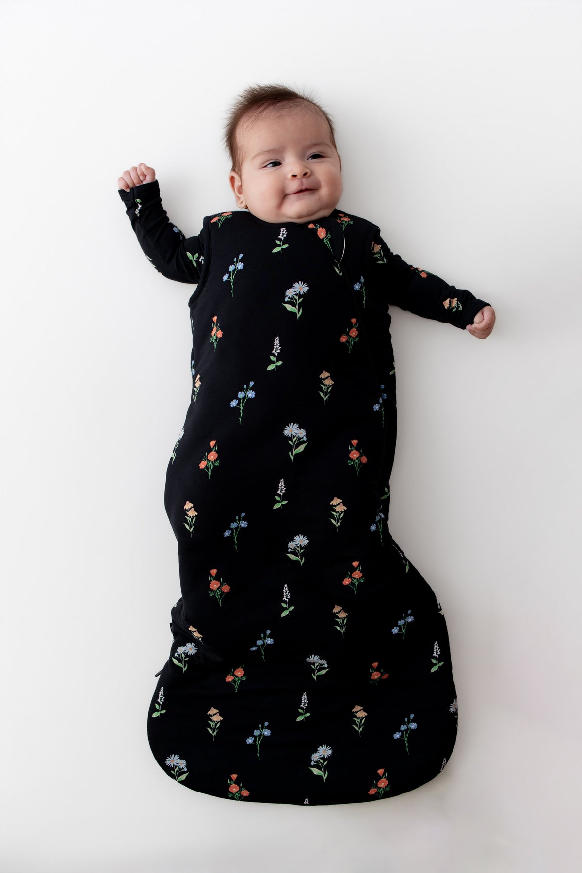 Sleep Bag in Midnight Wildflower 2.5