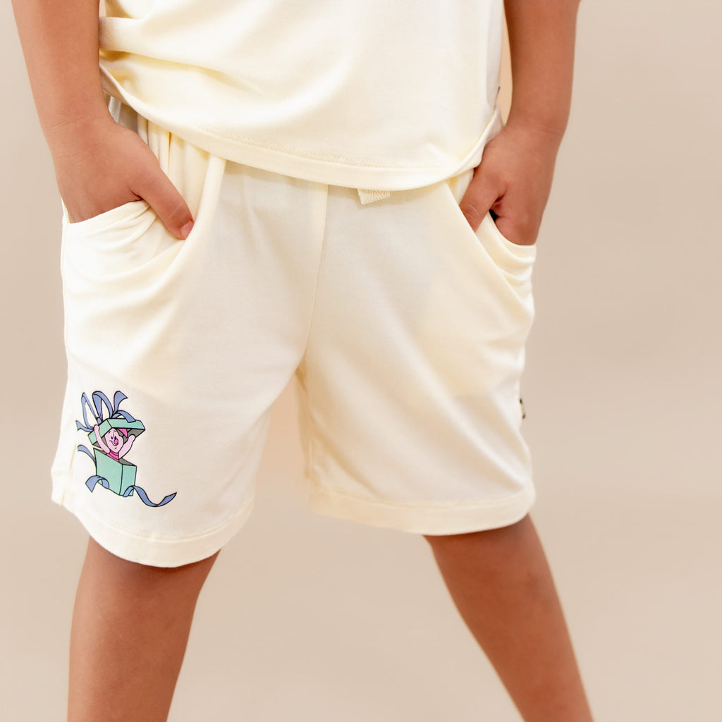 Drawstring Short in Winnie the Pooh on Chamomile