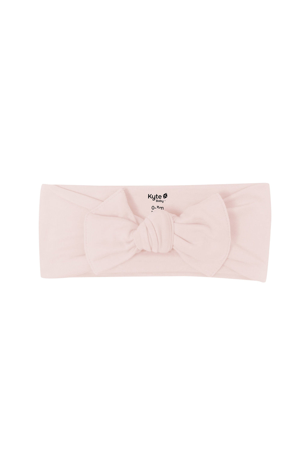Knotted Bow Headband in Blush