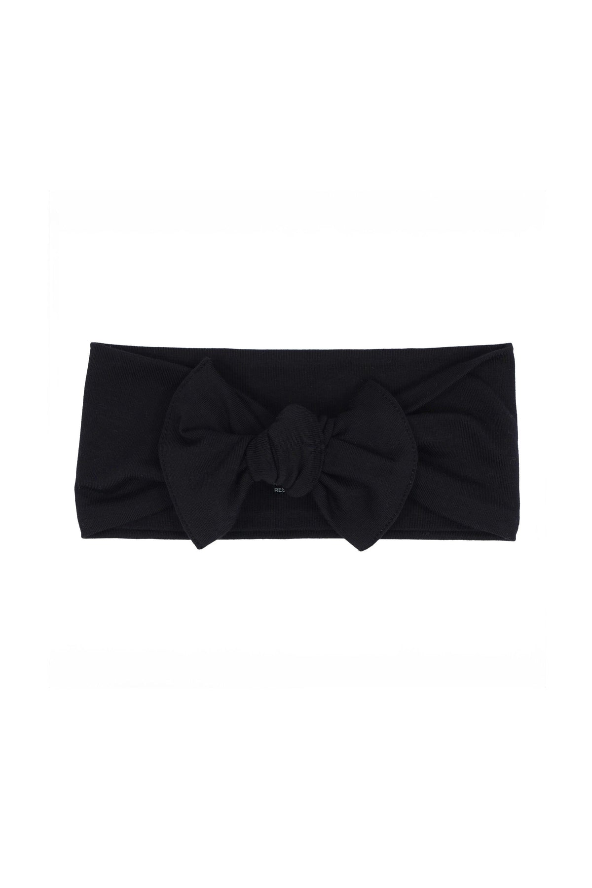 Knotted Bow Headband in Midnight