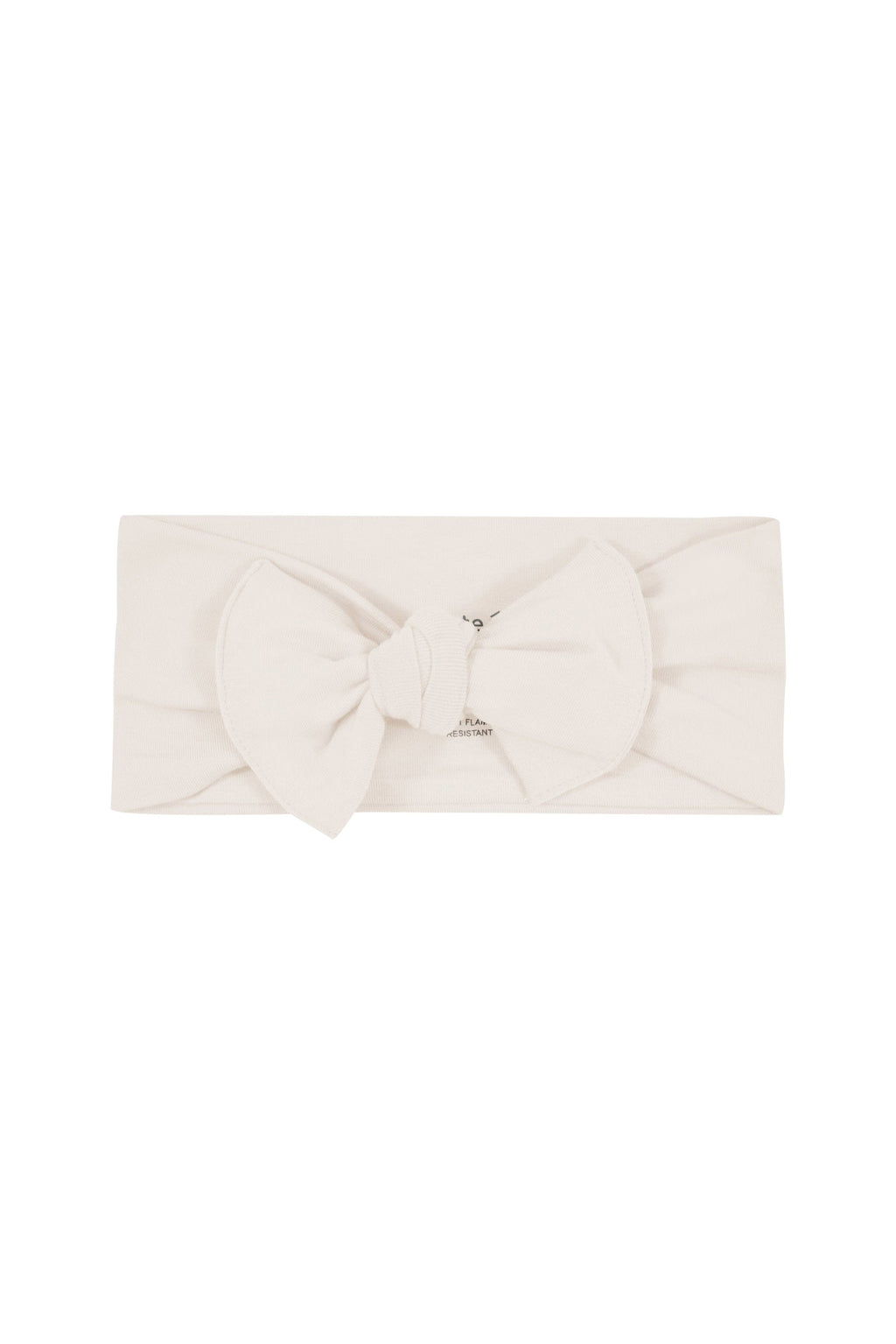 Knotted Bow Headband in Oat