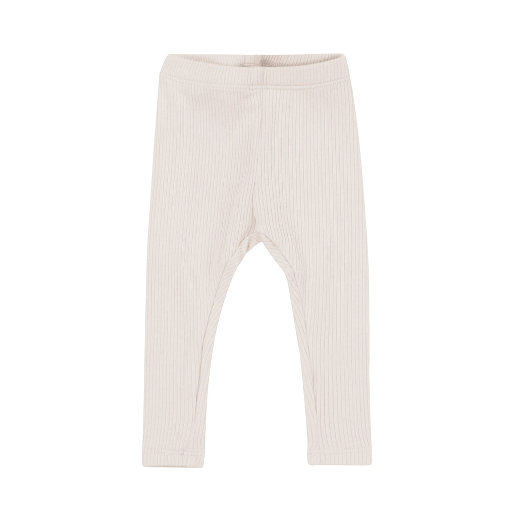 Ribbed Leggings in Oat