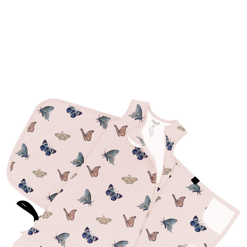 Sleep Bag Swaddler in Blush Butterfly 1.0