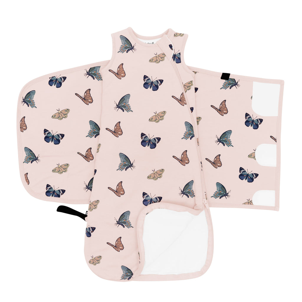 Sleep Bag Swaddler in Blush Butterfly 1.0
