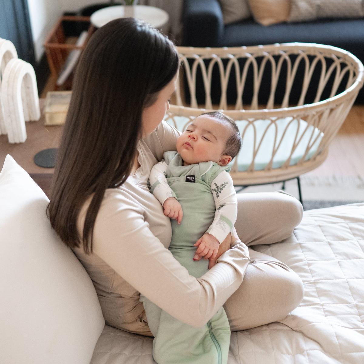 Sleep Bag Swaddler in Sage 1.0