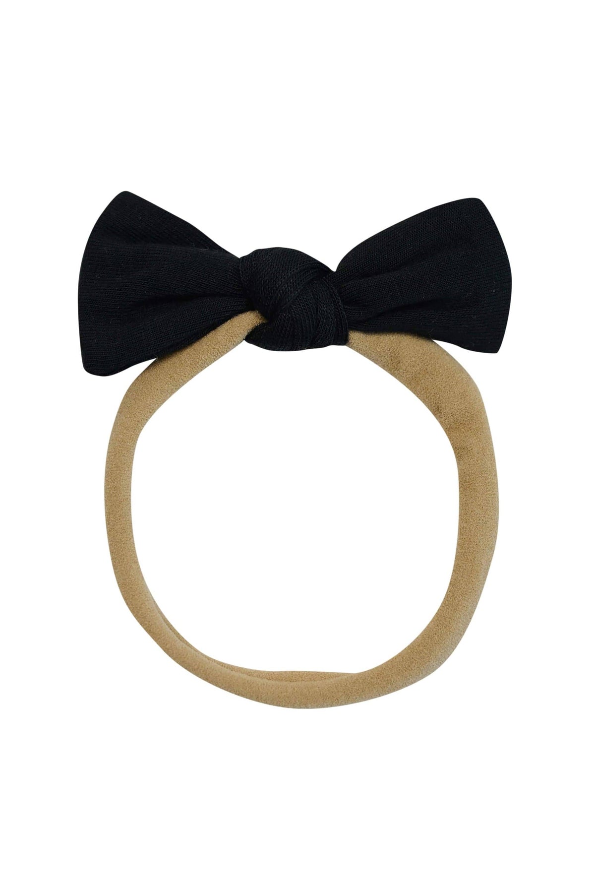 Tiny Nylon Bow in Midnight