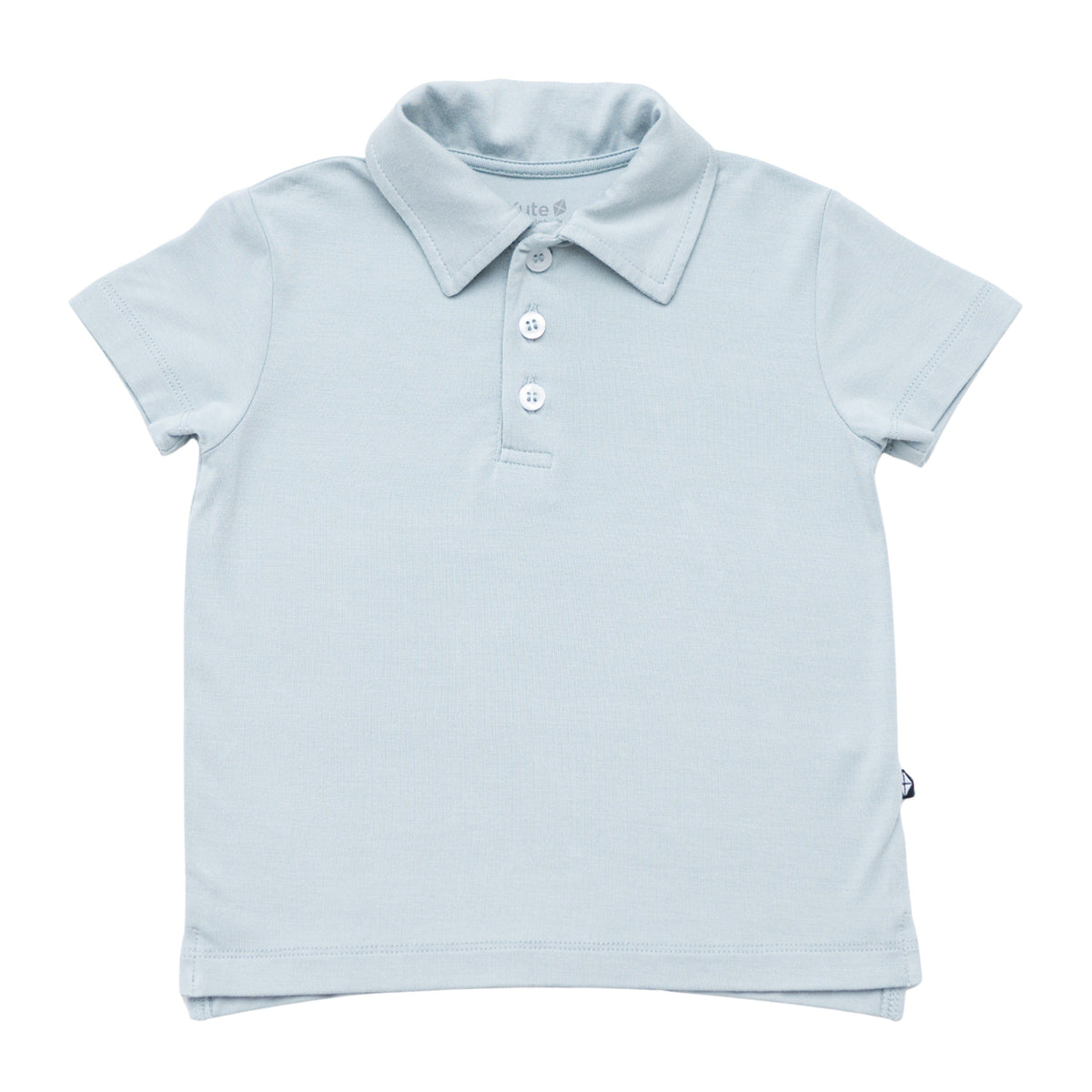 Toddler Short Sleeve Polo in Fog