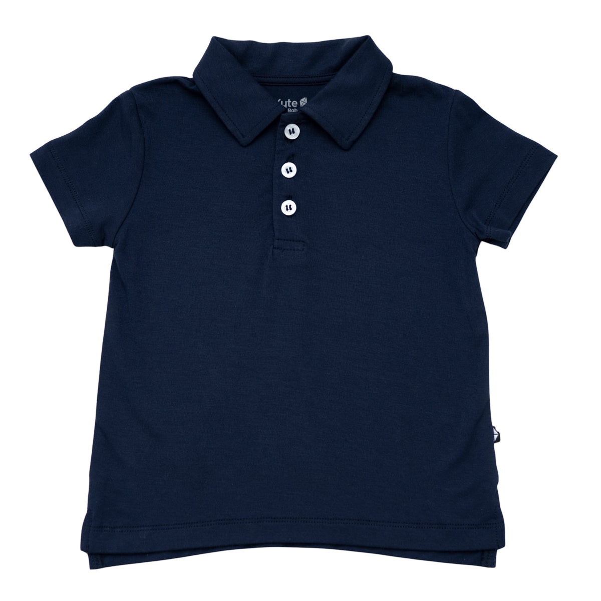 Toddler Short Sleeve Polo in Navy