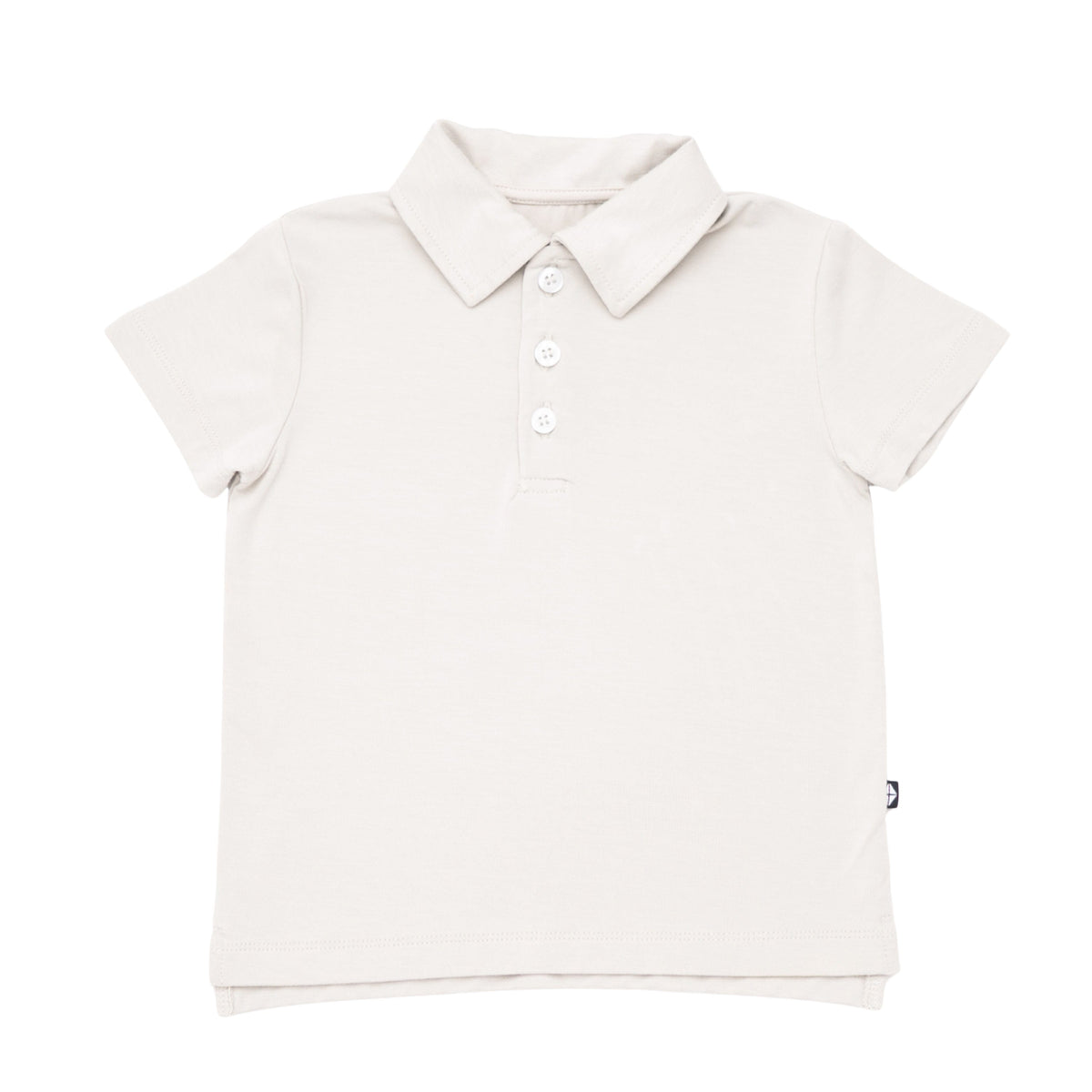 Toddler Short Sleeve Polo in Oat