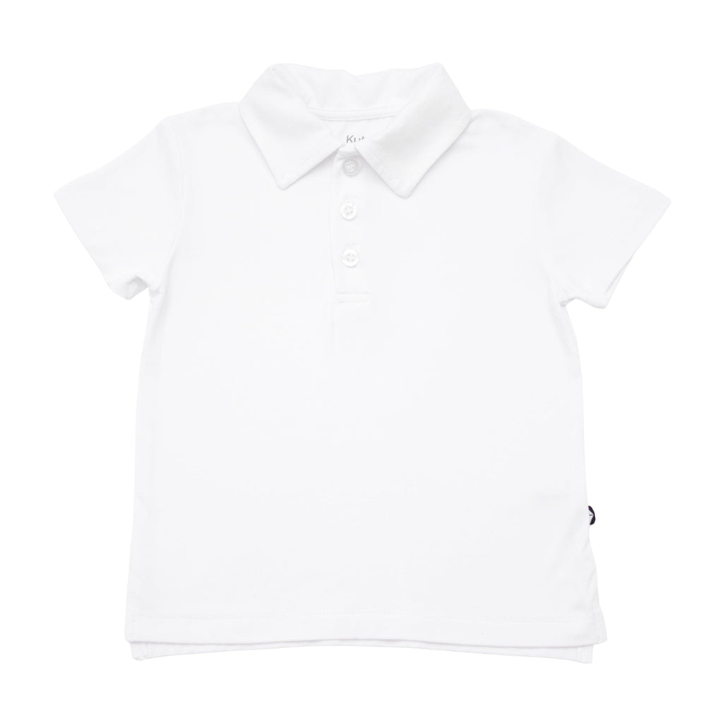 Toddler Short Sleeve Polo in Snow