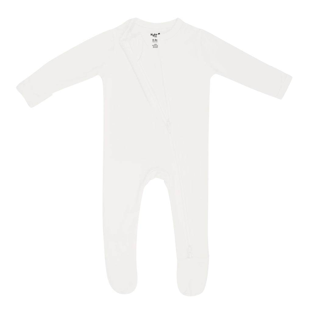 Zippered Footie in Cloud