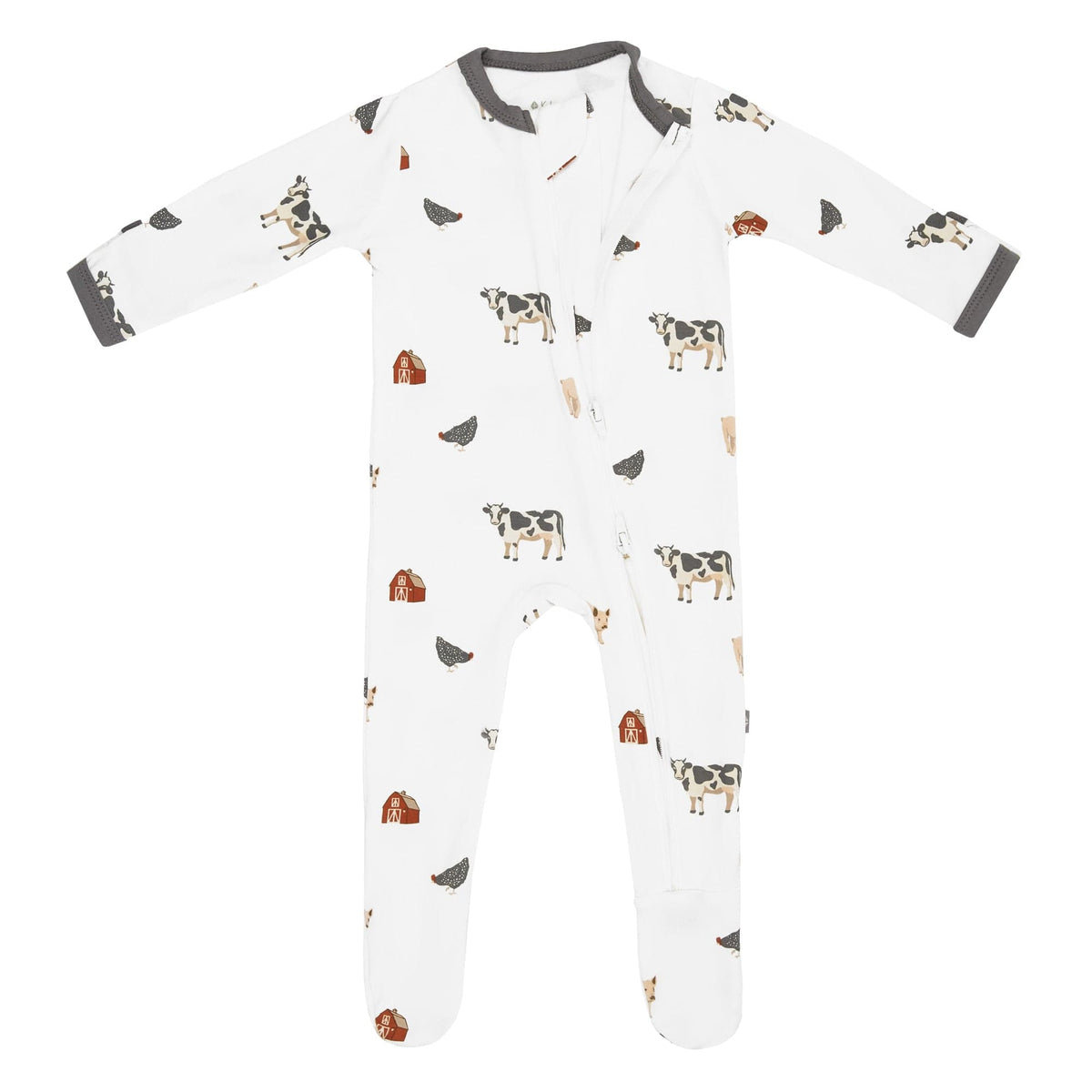 Zippered Footie in Farm