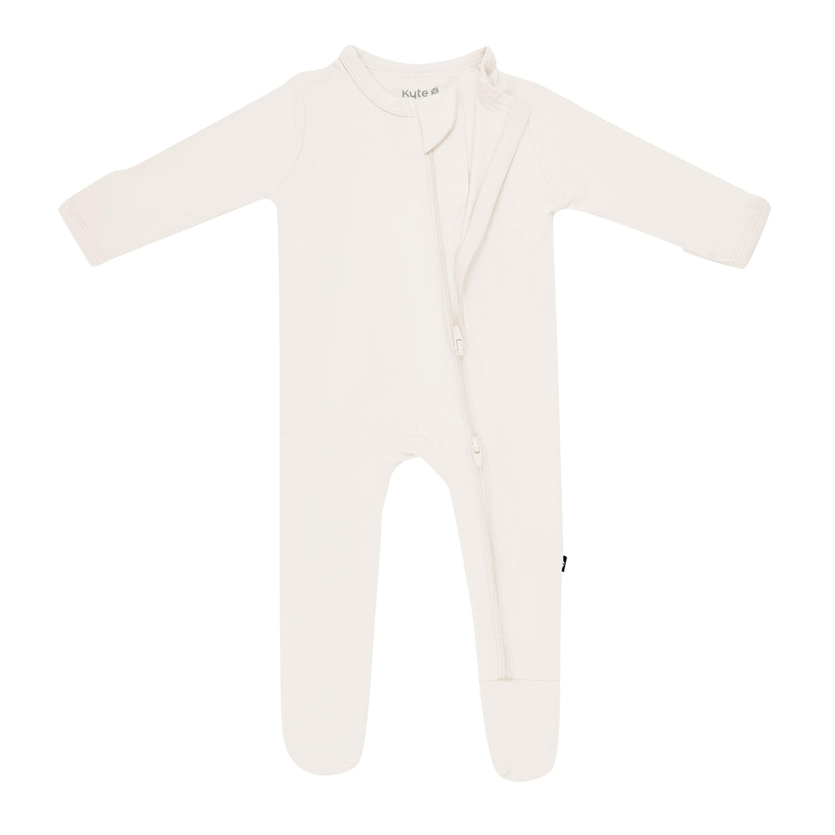 Zippered Footie in Oat