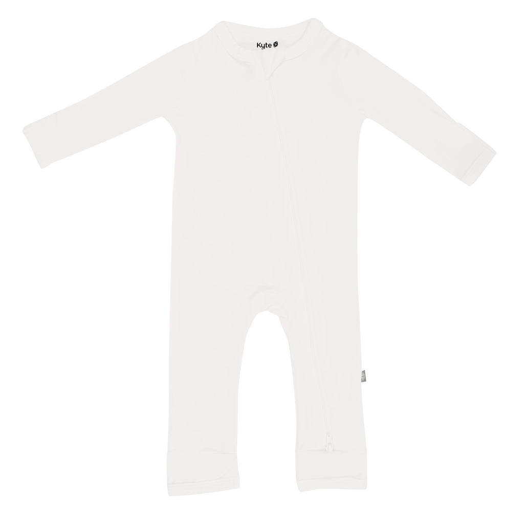 Zippered Romper in Cloud