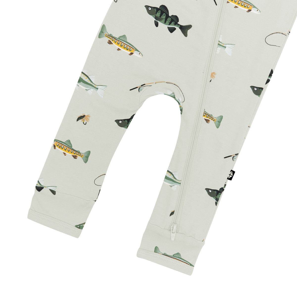 Zippered Romper in Fishing